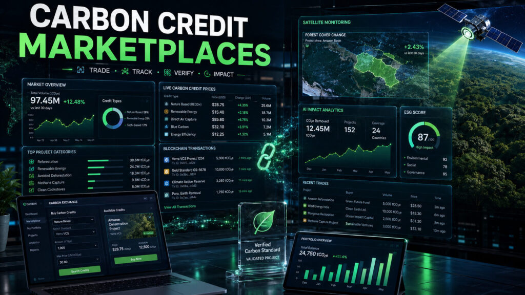 digital carbon credit marketplace platform