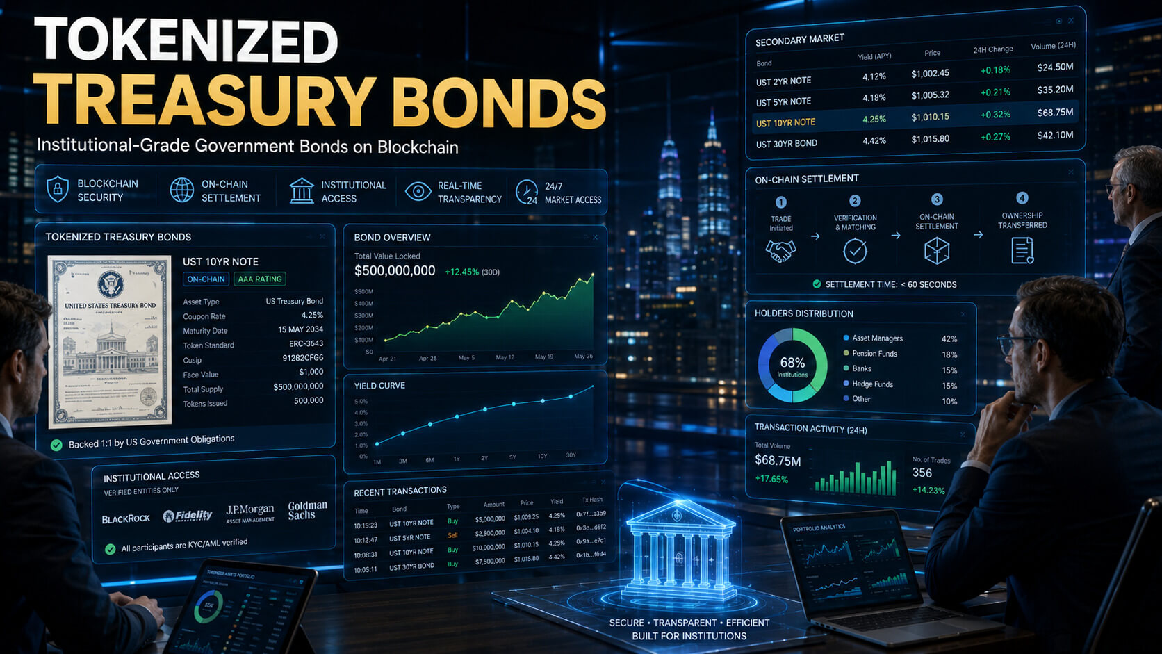 tokenized treasury bonds on blockchain