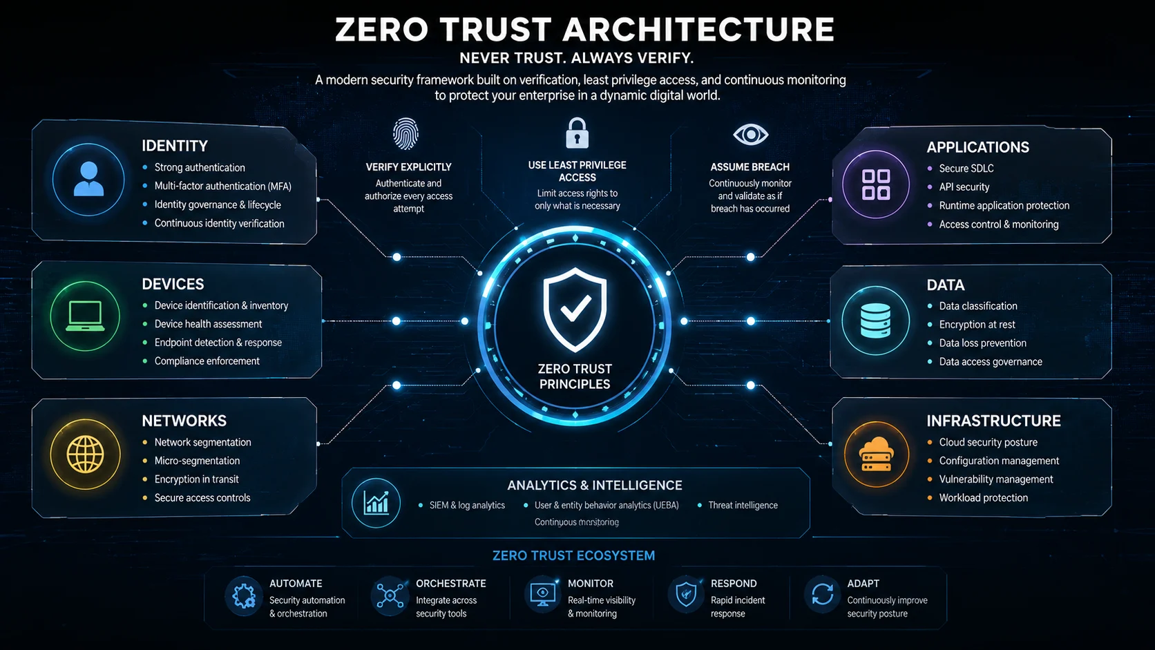 Zero trust verification principles