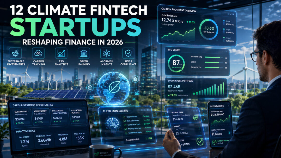 climate fintech startups transforming sustainable finance
