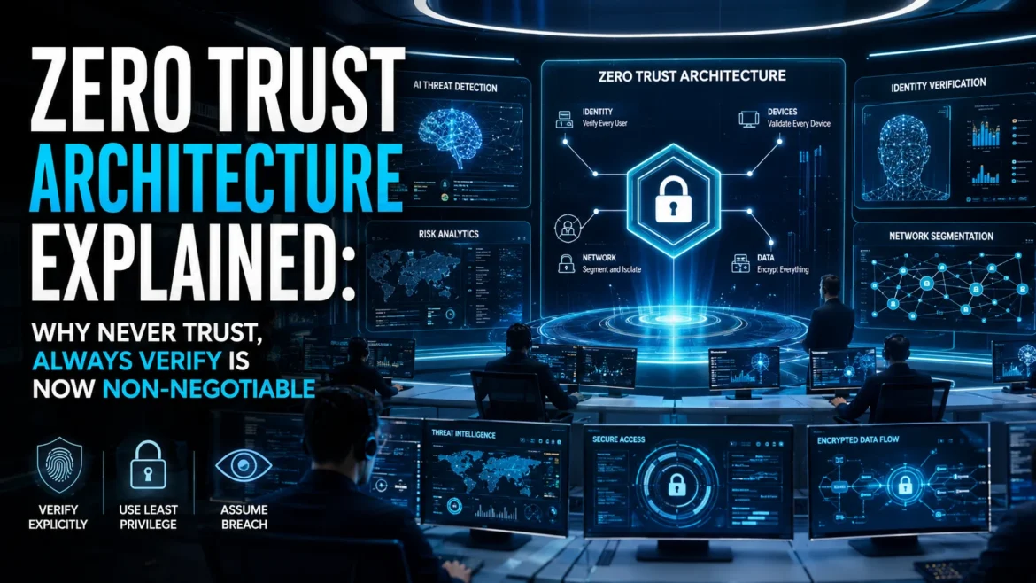 Zero trust cybersecurity dashboard