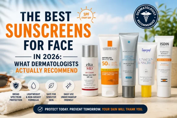 Best face sunscreens recommended by dermatologists in 2026