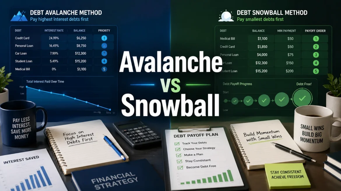 Debt avalanche and debt snowball repayment methods comparison