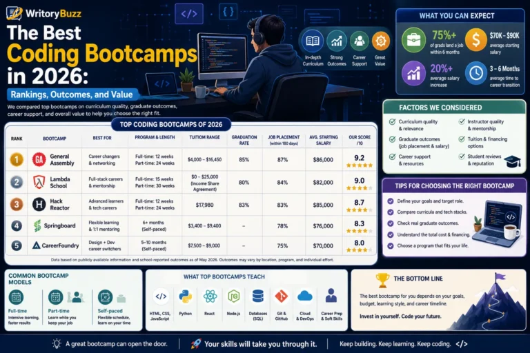 The Best Coding Bootcamps in 2026: Rankings, Outcomes, and Value