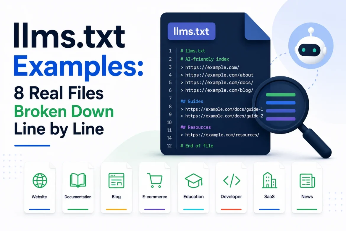 Minimal llms.txt banner showing common mistakes that prevent ChatGPT and Claude from citing website content