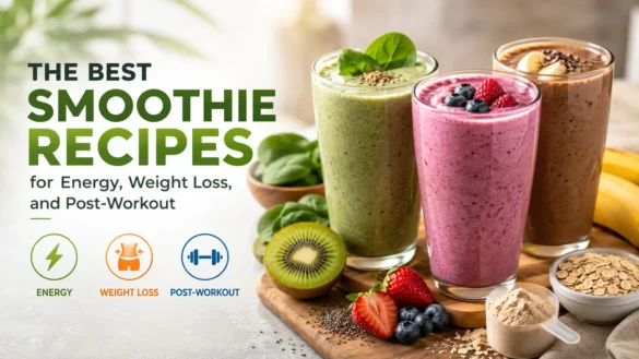 Healthy smoothie recipes for energy, weight loss, and post-workout recovery