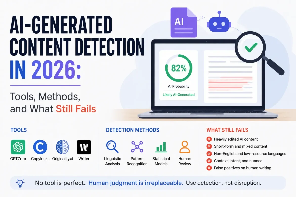 AI-generated content detection tools and methods in 2026