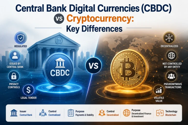 Central Bank Digital Currencies (CBDC) vs Cryptocurrency: Key Differences