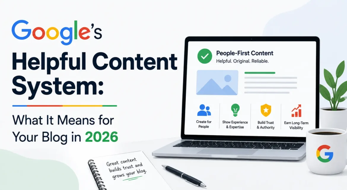Google Helpful Content System and SEO guidelines for blogs in 2026