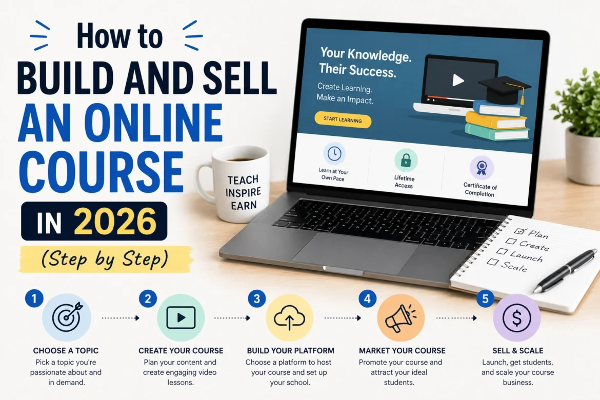 How to create and sell an online course step by step in 2026