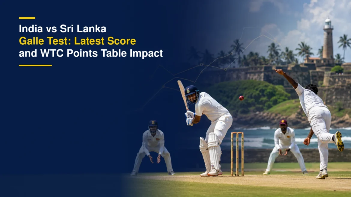 India vs Sri Lanka Galle Test with WTC points table and latest score