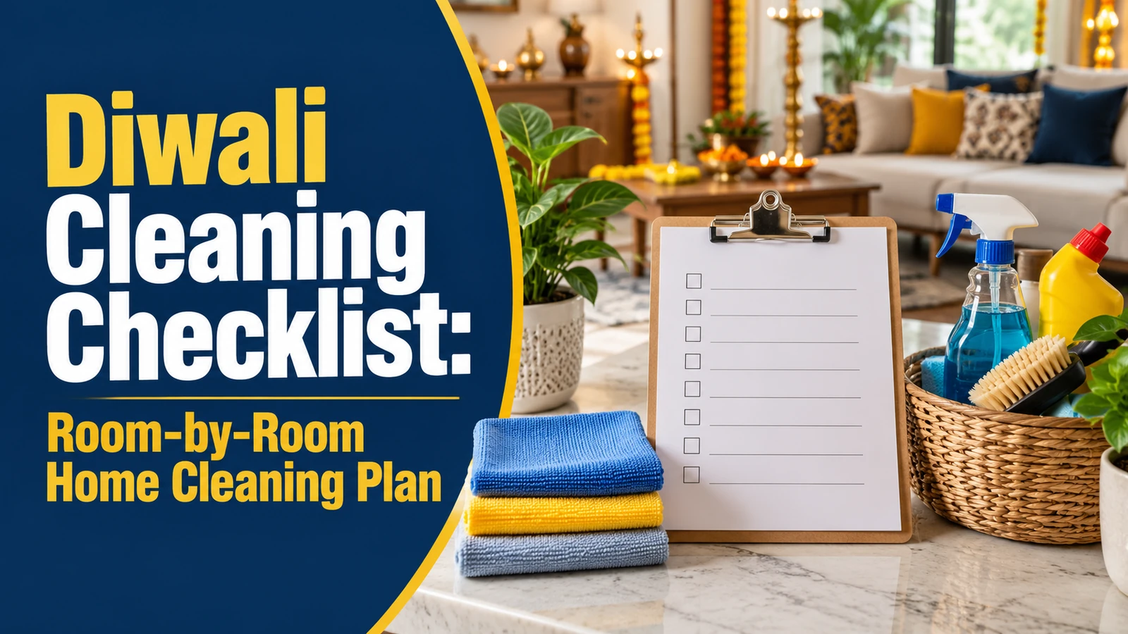 Diwali Cleaning Checklist: Room-by-Room Home Cleaning Plan