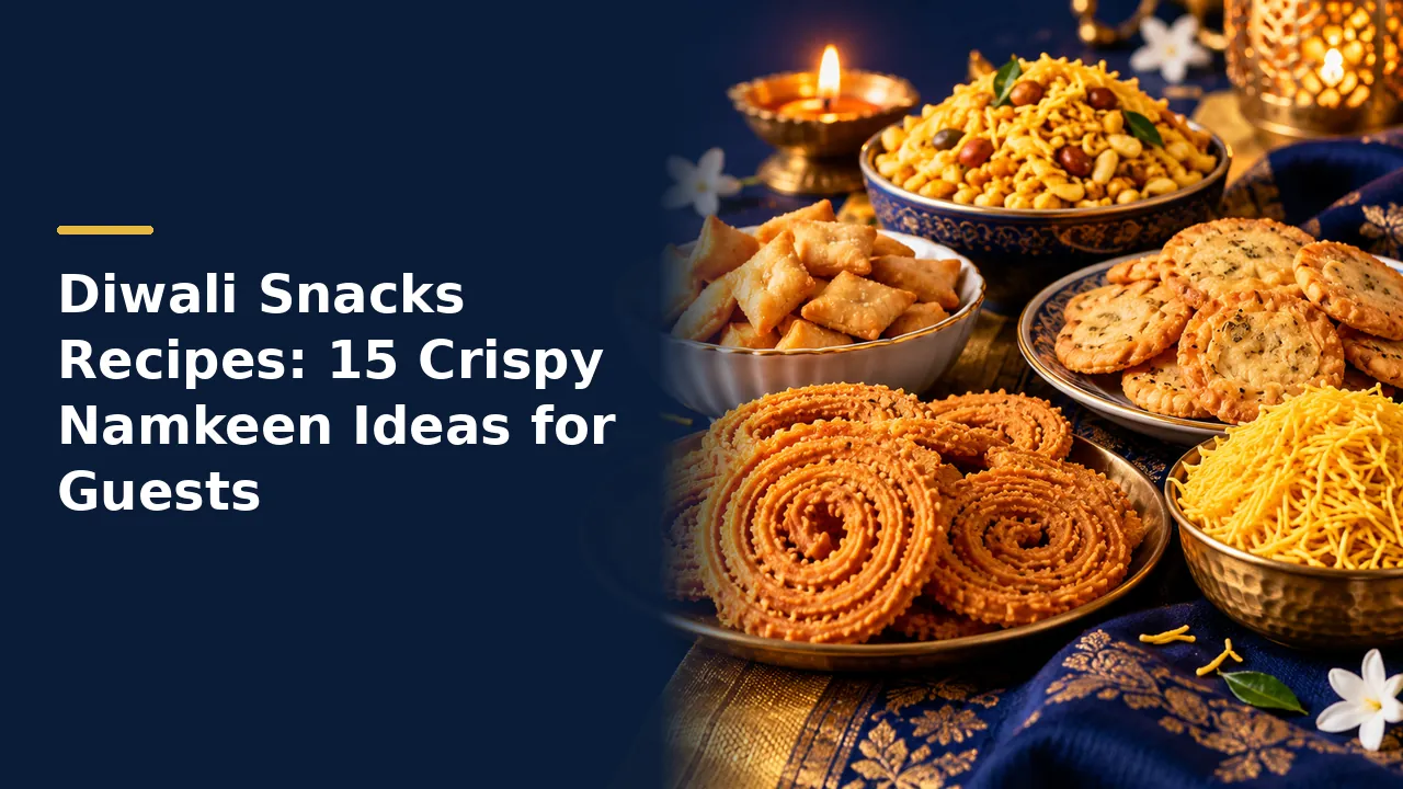Diwali Snacks Recipes: 15 Crispy Namkeen Ideas for Guests