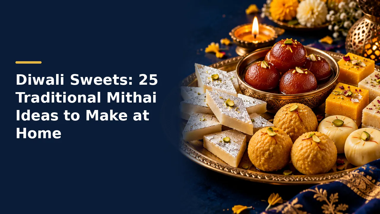 Diwali Sweets: 25 Traditional Mithai Ideas to Make at Home