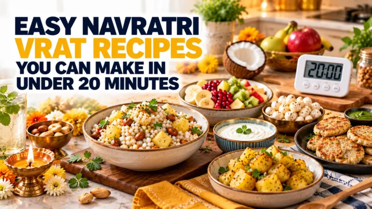 Easy Navratri Vrat Recipes You Can Make in Under 20 Minutes