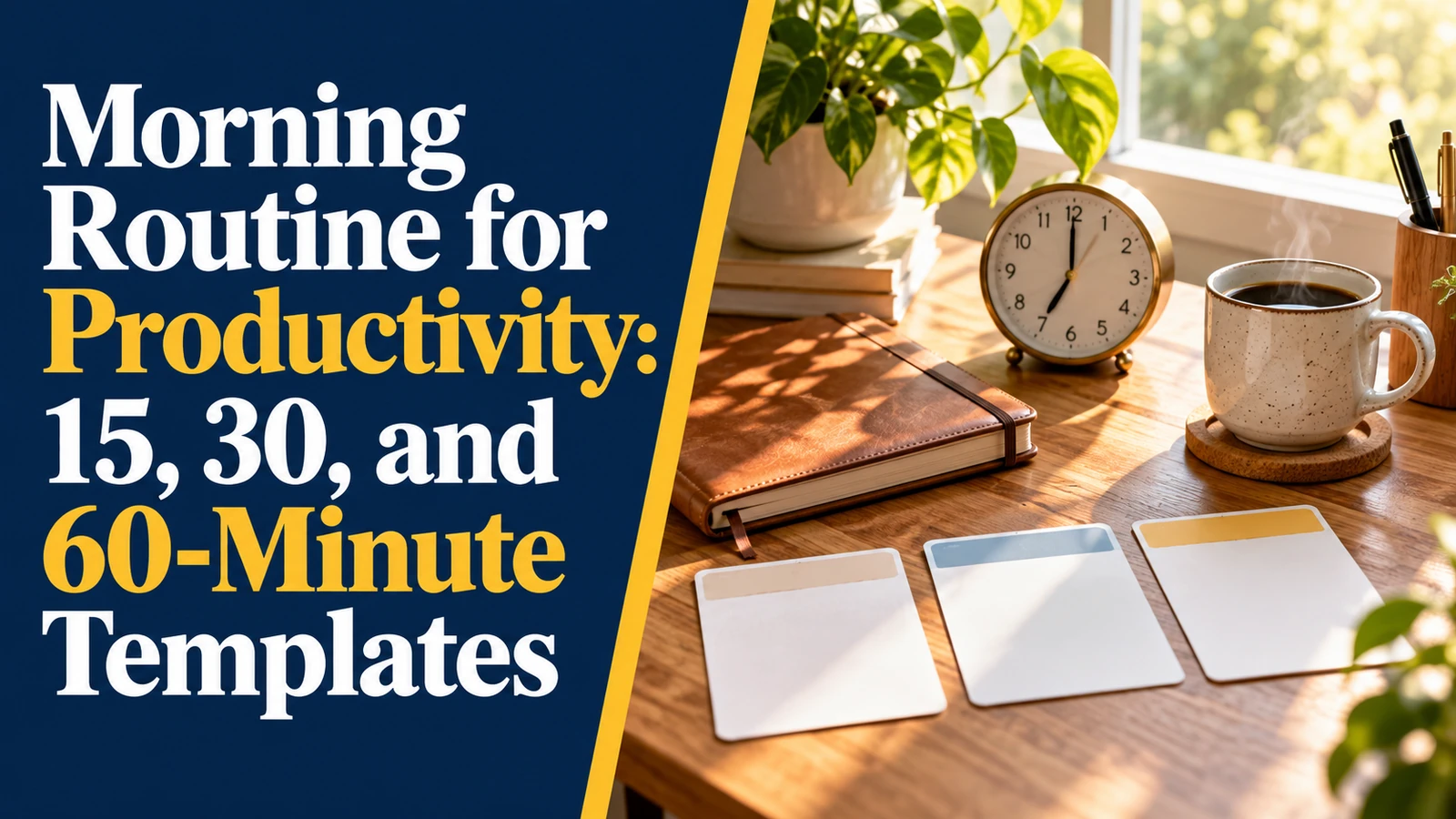 Morning Routine for Productivity: 15, 30, and 60-Minute Templates