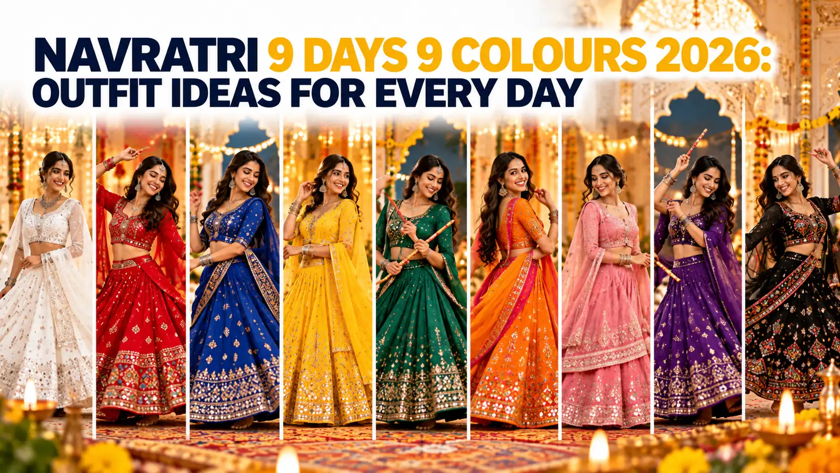 Navratri 9 Days 9 Colours 2026: Outfit Ideas for Every Day
