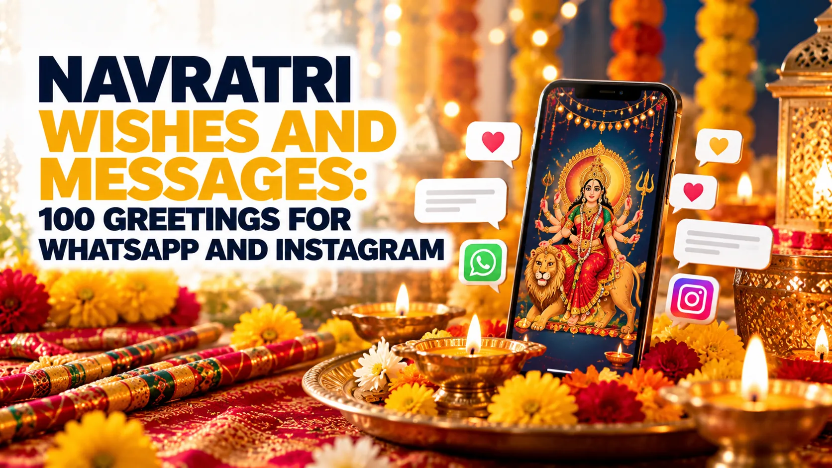 Navratri Wishes and Messages: 100 Greetings for WhatsApp and Instagram